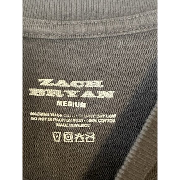 2023 OFFICIAL MENS ZACK BRYAN TOUR SHIRT BURN BURN BURN Medium Black - Picture 5 of 5